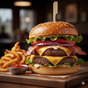 Doble Carne con Queso y Tocineta